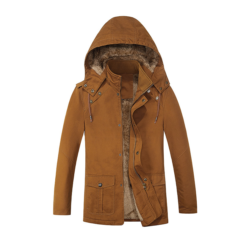 Comercio exterior transfronterizo otoño y invierno nuevo estilo de ropa de hombre chaqueta de abrigo hombre lavado con agua medio largo chaqueta de abrigo de hombre