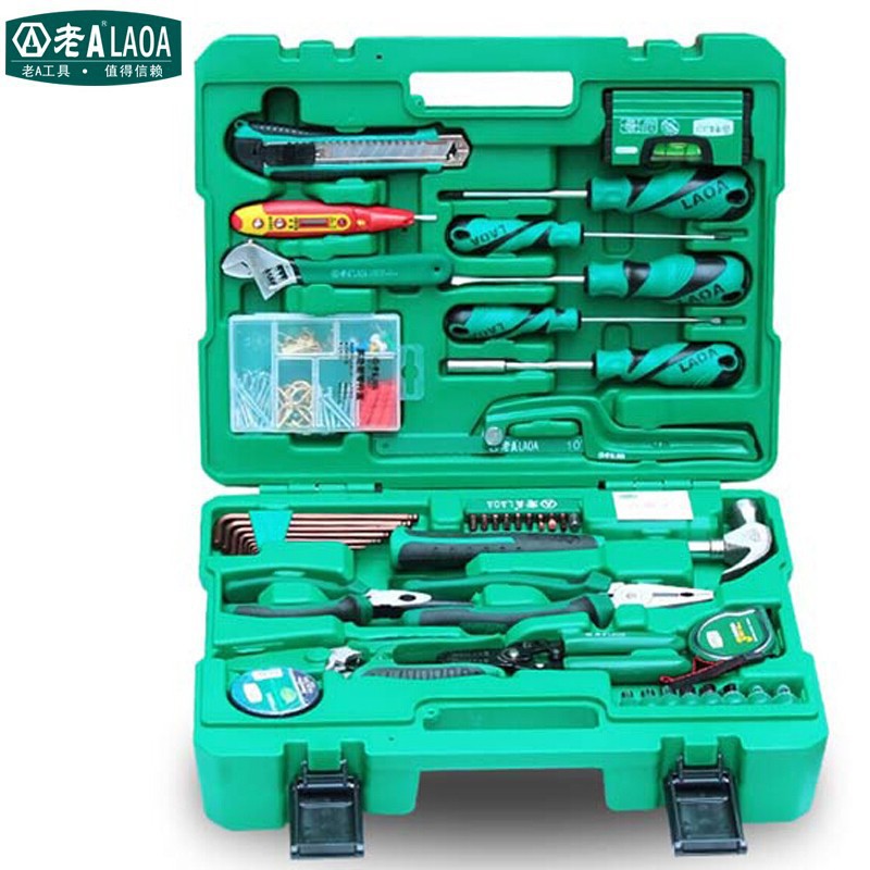 老A LAOA LA105050多功能电工包手动工具组套维修工具箱套装50件