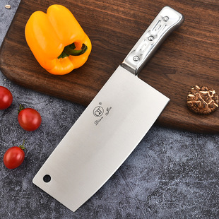 Factory wholesale steel handle meat knife household meat cutting knife stainless steel slicing knife kitchen knife