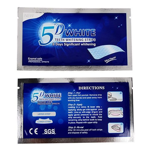 5D Whitening Teeth Stickers, Whitening Teeth Stickers, Whitening Gel Stickers, Whitening Teeth Stickers, 7 Pairs, 14 Stickers, One Piece, Dropshipping