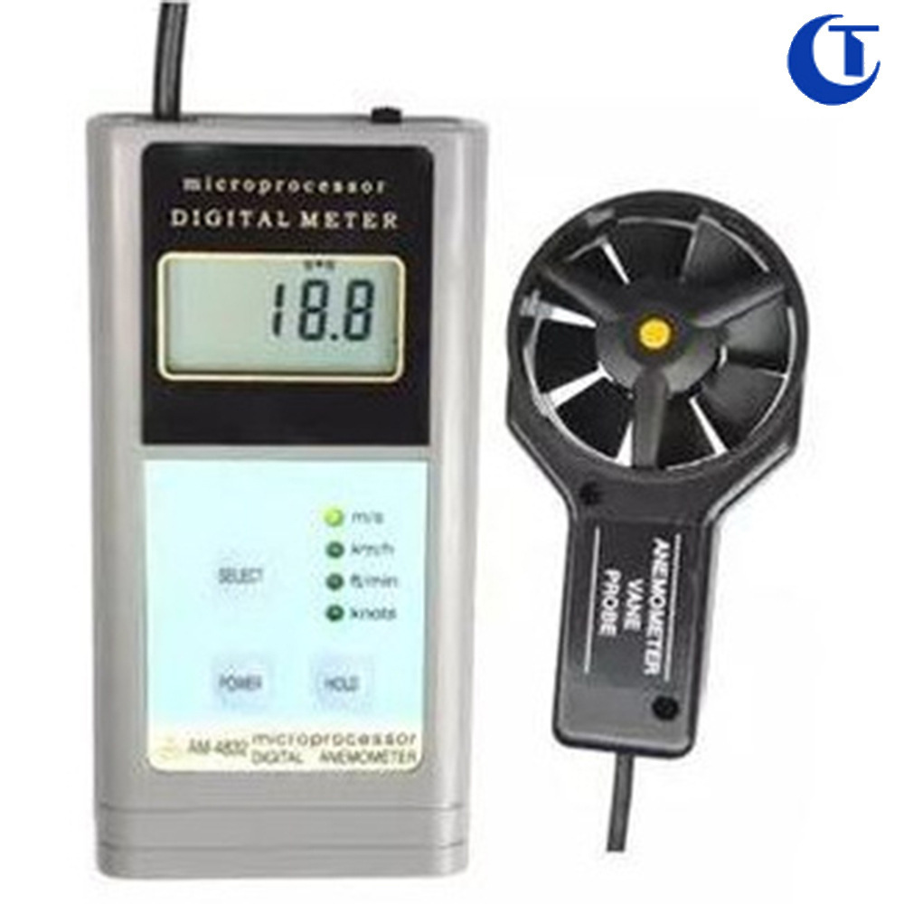 供应风速计AM-4832测量风速分体式探头数字风速仪 数字风速计