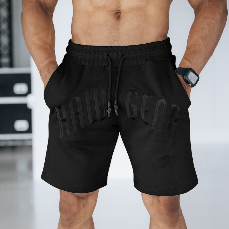 RAWGEAR sports training fitness running basketball bodybuilding leisure breathable cotton shorts a generation of hair