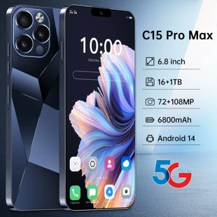 (Cross-border trading), smartphone, C15, 15 pro max, Android, wide screen