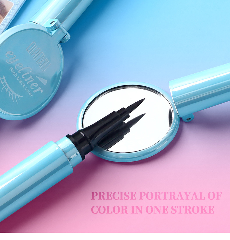 QIANXIU's best-selling liquid eyeliner from Europe and America is waterproof, sweat-proof and non-smudge. It dries quickly and forms black eyeliner in one stroke Application Scenario