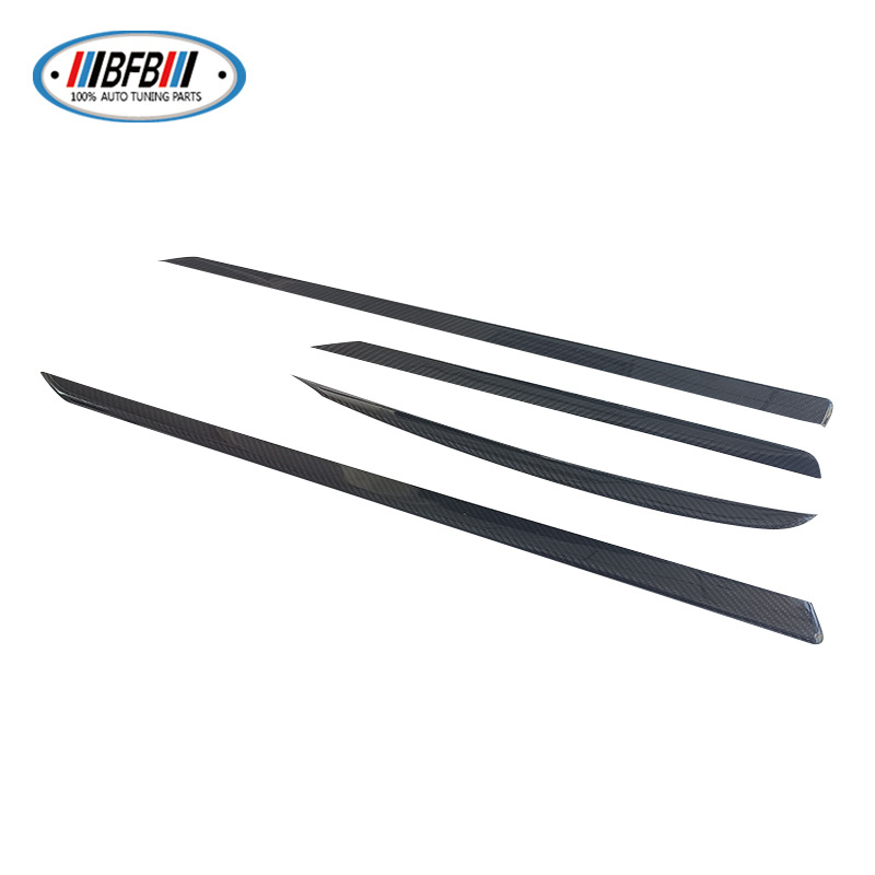 100% Real Carbon Fiber Interior Door Trim - For Tesla Model X 2023 - Glossy Carbon Fiber Interior Accessories