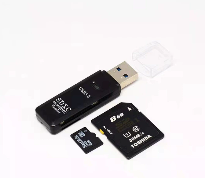 3.0usb two -in -one card reader TF card reader SD card reader dual color reader