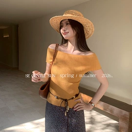 连衣裙;半身裙;女式针织衫