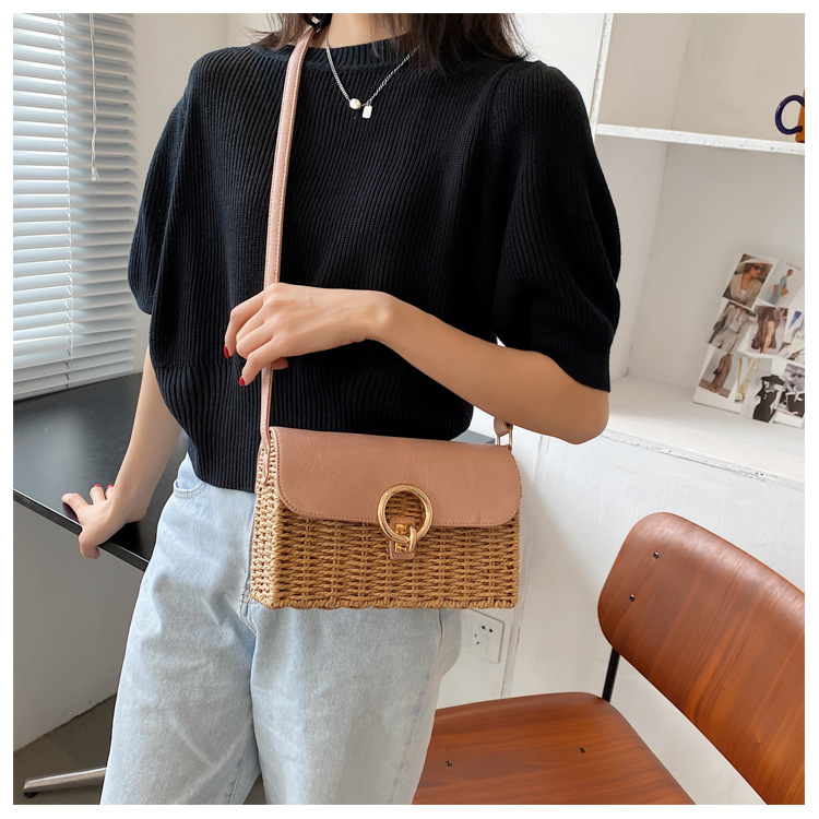 Fashion Straw Woven Square Bag display picture 6