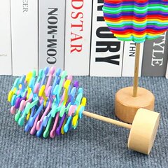 木製回転解凍アメ回転フィボナッチらせん樹楽知育玩具減圧神器畳楽