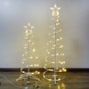 亚马逊热销优惠两套装圣诞螺旋树小型圣诞树适配器LED灯|ru