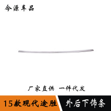 适用于15款新途胜后饰条新途胜后备箱尾门亮条车身防刮擦撞贴改装