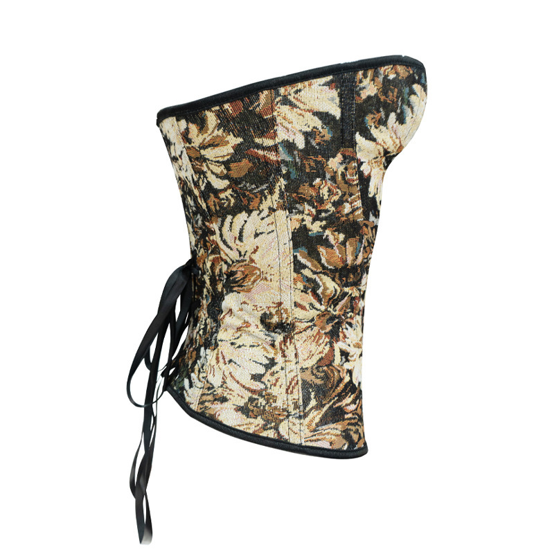 Nuevo estilo café pétalos pintados corte cinturón de cuerpo de belleza cuerpo de soporte de pecho ropa de cuerpo Aliexpress productos transfronterizos