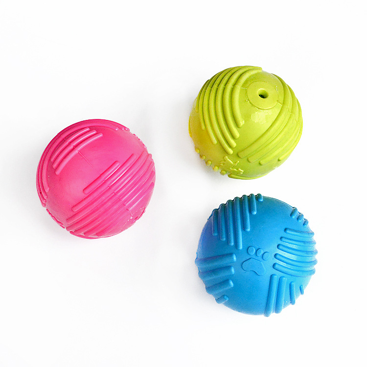 Bola de rayas de sonido TPR 6.5cm