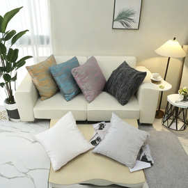 诧寂风 轻奢高精密提花抱枕套卧室沙发样板间靠垫可定/制批发枕芯