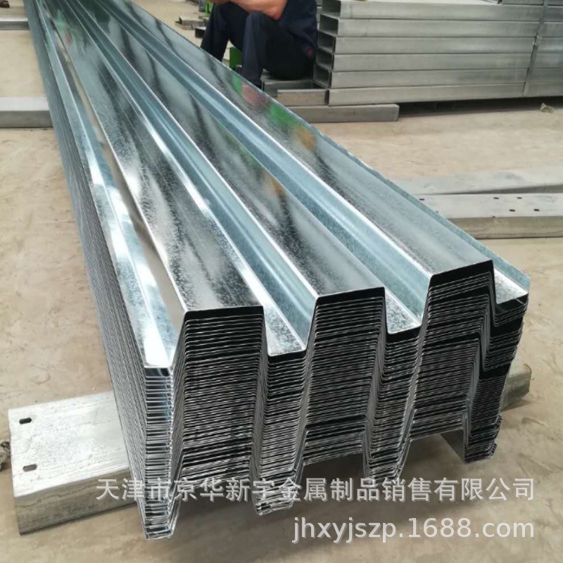 开口式镀锌楼承板YX75-200-600高强度Q355B楼层板压型板厂家批发