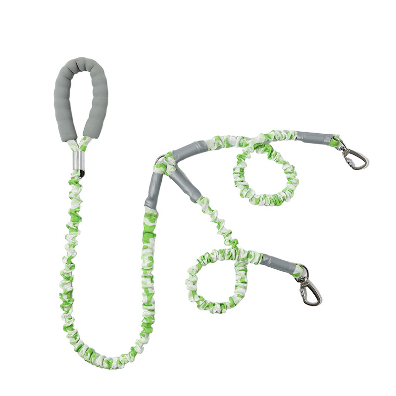 Cruzando la frontera uno a dos cuerdas de tracción para mascotas cuerda elástica telescópica para perros cuerda para pasear a prueba de explosiones y anti-tracción cuerda para pasear perros suministros para mascotas