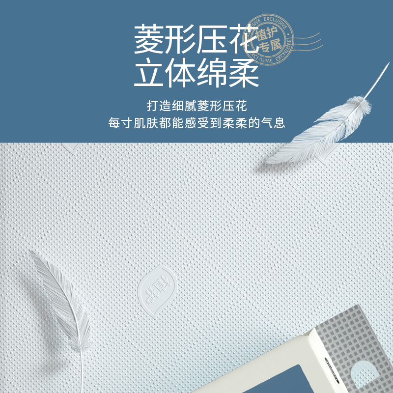 植护蝴蝶结挂抽6提/箱大包悬挂式纸巾家用商用餐巾纸4层印花面巾|undefined