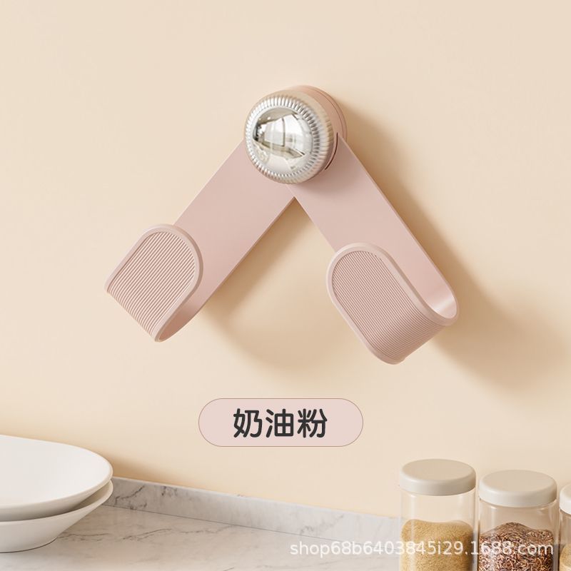 厨房奶油风多功能吸盘锅盖收纳架家用壁挂设计省空间免打孔置物架|undefined