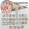 Yifannail's rich family thousand gold finished snowflake pile drilling ball nail jewelry pearl with sharp bottom diamond P76