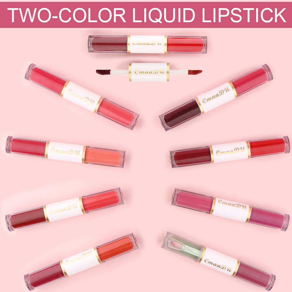 Check it out! Link Disclaimer - For export only :CmaaDu 8-piece Double-headed Long-lasting Lip gloss Item Picture