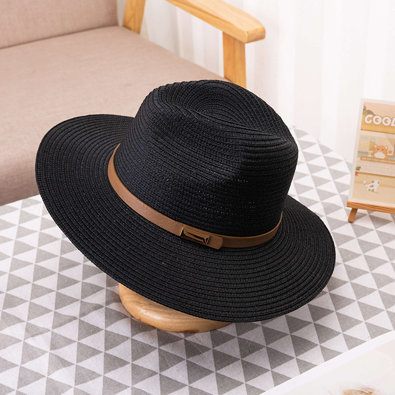 Summer and Spring Sunshade Sun Protection Hat European and American Beach Grass Hat Fashion Trend Style Women's Versatile Hat Wholesale