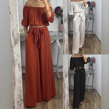 2025春夏季亚马逊独立站欧美新款荷叶边纯色女装套装