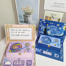 录音贺卡ins卡通留声机生日礼物创意情侣表白礼物小清新立体贺卡