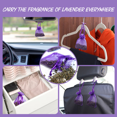 Jue-Fish Lavender Sachet Wardrobe Shoe Cabinet Drawer Deodorizing Sachet Fresh Calming Convenient Sachet