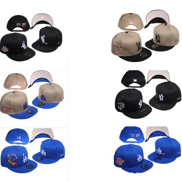 Sombrero de los hombres sombrero de ala plana sombrero de tablero ajustable hip hop ajustable Dodgers sombrero High Street gorra plana gorra de béisbol mujeres