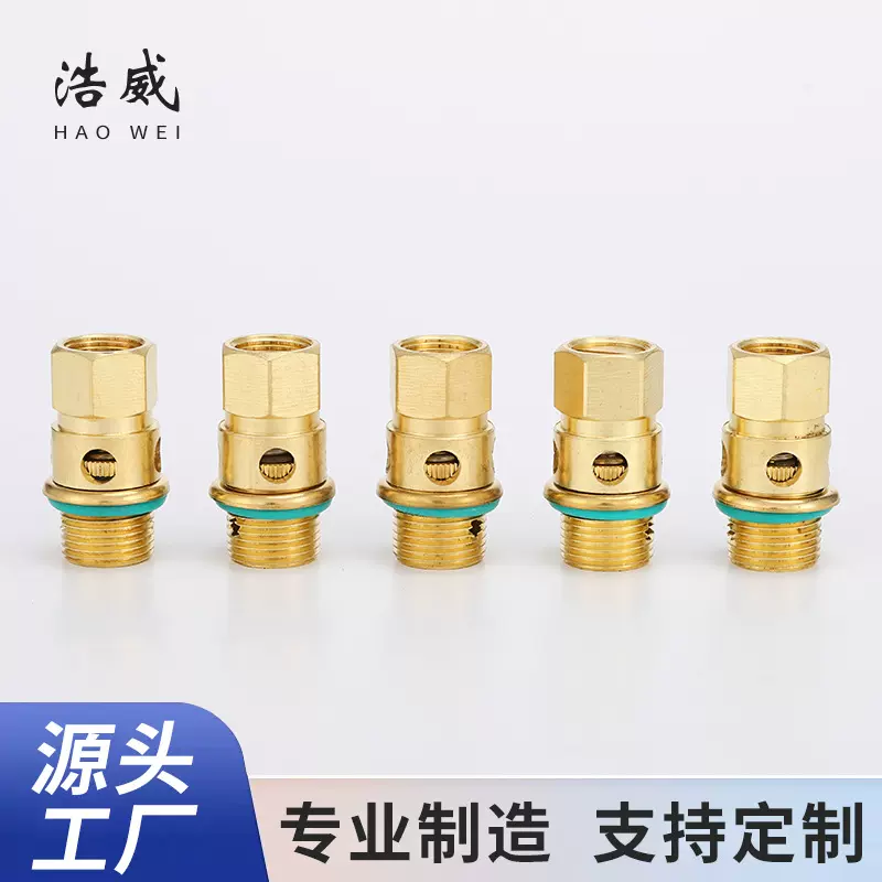 定制全铜耐高温安全阀 蒸汽锅炉安全阀 蒸汽挂烫机安全阀