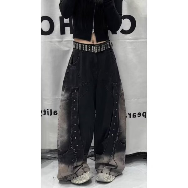 Retro autumn small design jeans