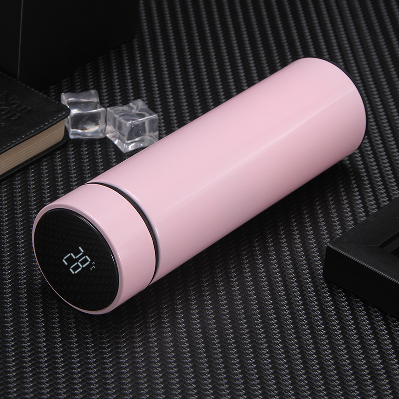 Taza térmica de acero inoxidable con pantalla LED inteligente