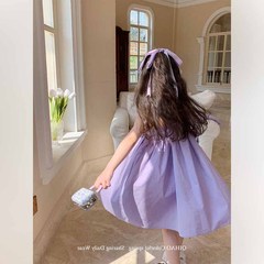 Children's suspender dress summer girls tube top dress children's skirt 3-8 years old children's clothing one piece drop shipping