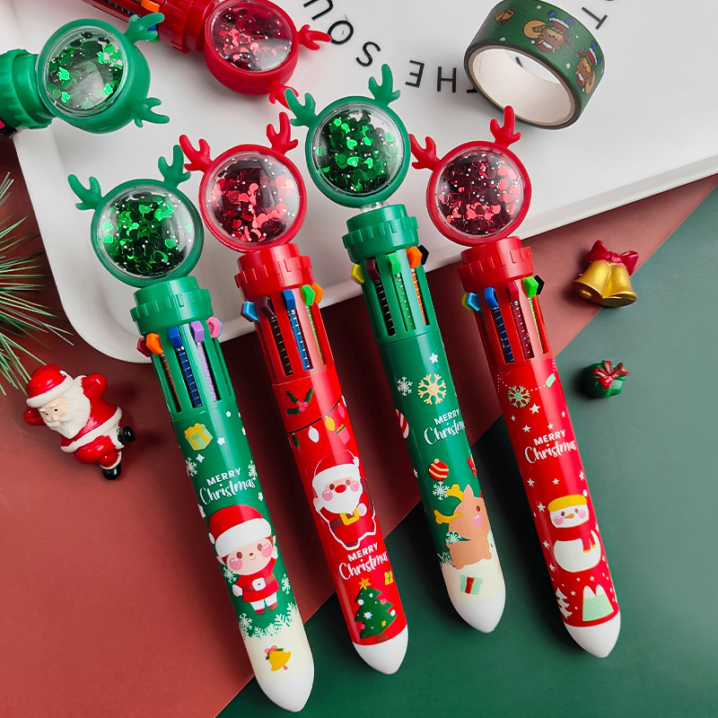 Regalos de Navidad brillante collar Santa Claus pulsera juguetes para niños regalos de vacaciones para estudiantes niños