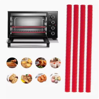 Высокая термостойкость силиконовые теплоизоляционные полоски Противоугленосная полоска для микроволновой печи Специальная резьба резиновая полоска для духовки Противоугленосная полоска