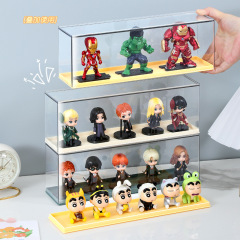 透明重ね可能手作り収納ケース防塵防湿ブラインドケース玩具展示棚高透手作りギフト密封ケース