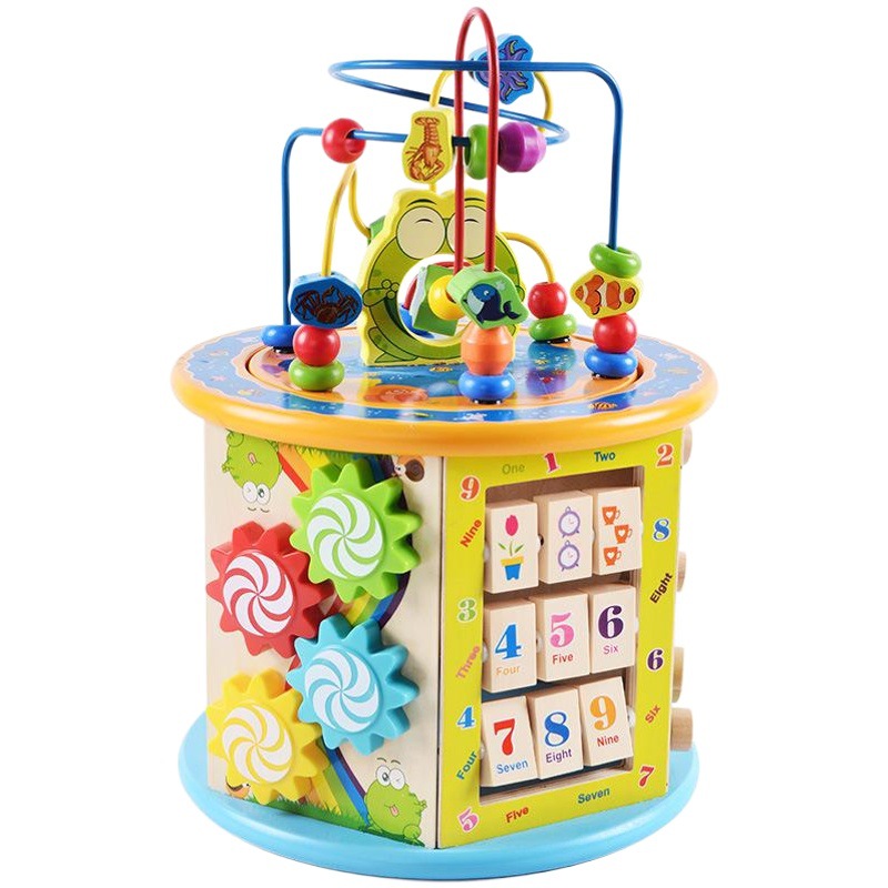 Caja de tesoros de educación temprana multifuncional para niños 1-2 años y medio año de edad, bebés y niñas juguetes intelectuales del cerebro al por mayor