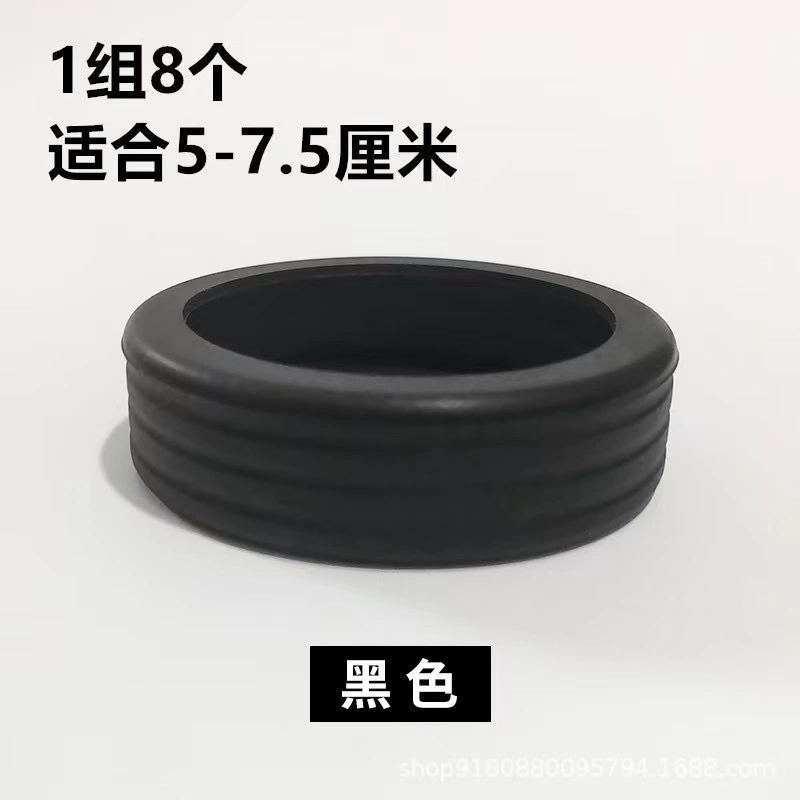 Changeable suitcase, rubber mute protective case with accessories, universal rubber rings, swivel wheels
