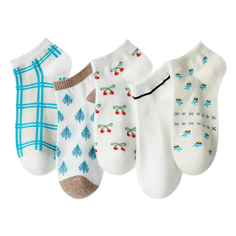 Japonés dulce chica de la marea de la calle Calcetines Bajos de las mujeres de algodón suave sudor absorbente desodorante barco Calcetines suministro al por mayor