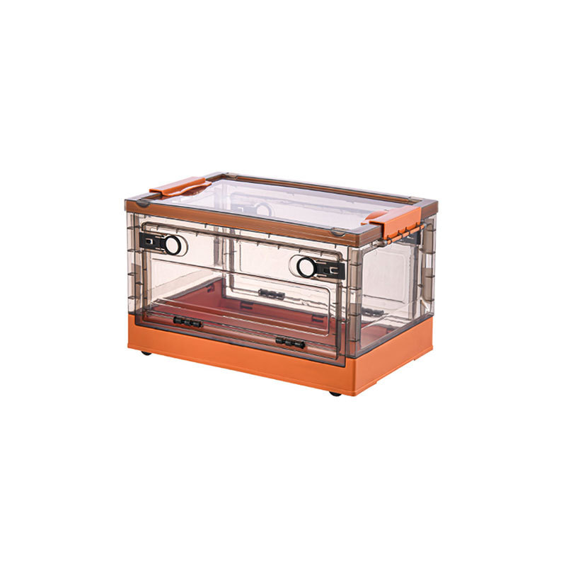 Ruge ropa puerta lateral caja de almacenamiento con ruedas libro caja hogar al aire libre camping plegable caja de almacenamiento