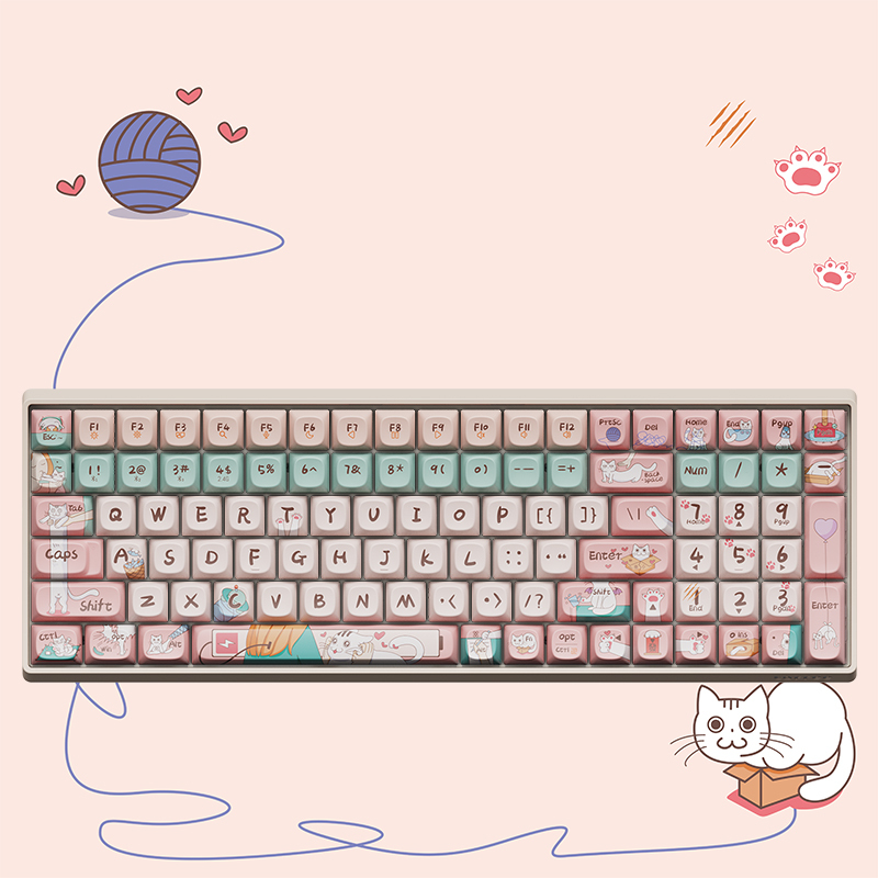 Lofree ロフリー メカニカル キーボード ワイヤレス Bluetooth 女の子 かわいい 赤軸 ノートパソコン タブレット オフィス|undefined