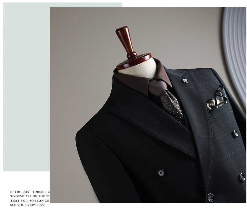 Men's Slim Fit Suit Professional Business Formal Wedding Attire_voghion.com