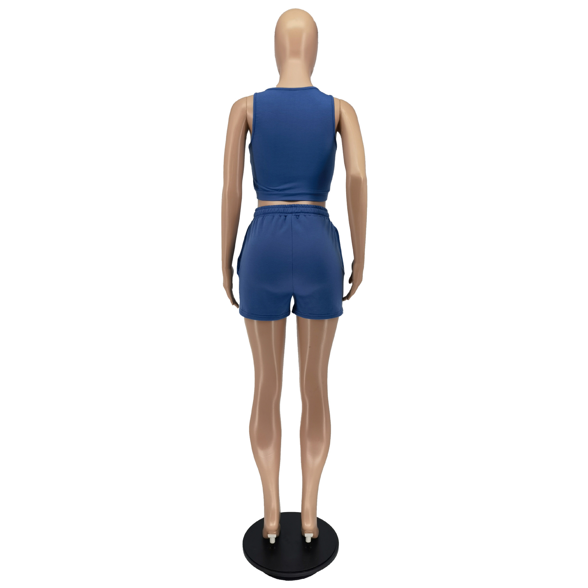 248g Weight Sleeveless Sleeve Length Sweater Cotton, Polyester Fabric Type Shorts Co-ord Set Sets Type 2 Pieces Set Quantity Holiday, Daily, Selfie Occasion 2 Pieces Set Neckline Regular Fit Fit Type Solid Color Pattern Summer Season Women's Gender Casual Style Holiday Daily Selfie Women's Casual Solid Color Sweater Cotton Polyester Shorts Co-ord Set Shorts Sets 31