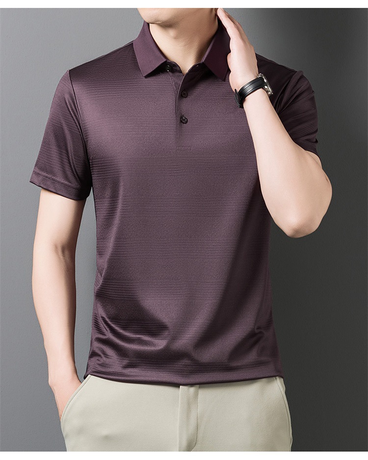 Áo thun nam tay ngắn lụa Mulberry cao cấp cổ tròn — Tây Ban Nha 9623 chi tiết 21