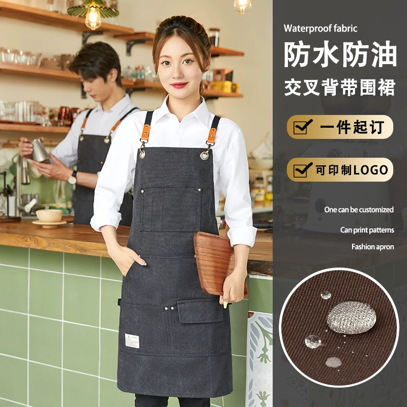 Трансграничный утолщенный холст с несколькими карманами ремесленник Садоводство рабочая одежда фартук барбекю авторемонт фартук для механических инструментов