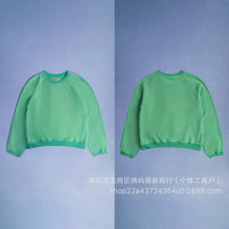2026 Spring/Autumn New Collection: ERL Simple Embroidered Letter Crewneck Sweatshirt, Unisex, Wholesale and Dropshipping Available
