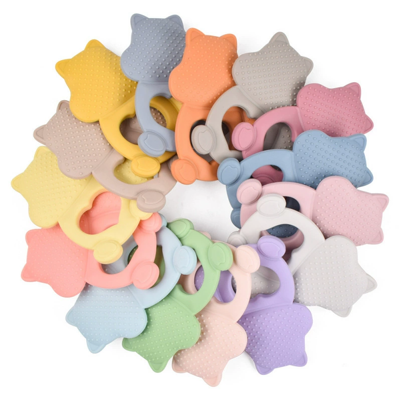 Children's teether with animals, chewy food silicone, wholesale
