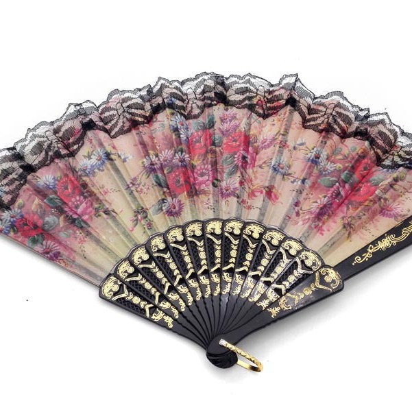 B1347 ventilador de corte español buen ventilador de encaje verano necesidades diarias Yiwu 2 yuanes tienda departamental venta al por mayor