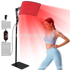 メーカーの新しい 160LED 湾曲した床置き型赤色光理学療法ランプ、タイミング/調光機能付き (オールメタルモデル)