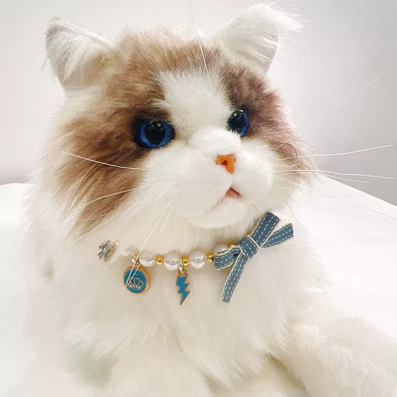 Ожерелье для домашних животных Кошка собака жемчуг лук ошейник милые украшения легкие экстравагантные шейные воротники щенок украшения